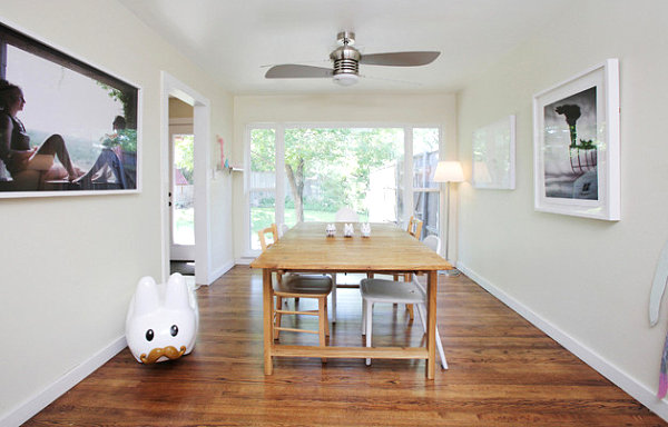 Vinyl toy style in a contemporary dining space