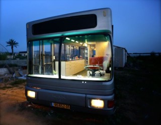 Beautiful Modern Home In Sharon, Israel Crafted From A Discarded Old Bus