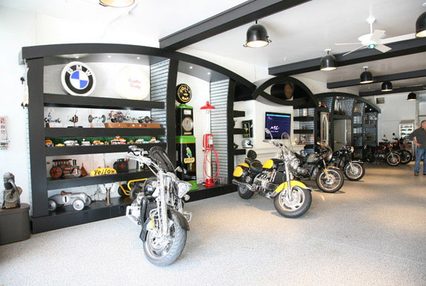 Dream Motorcycle Garages Park Your Ride In Style At Night