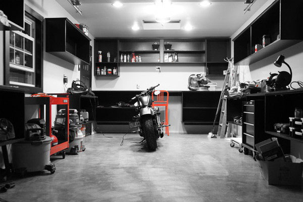 Dream Motorcycle Garages: Park Your Ride in Style at Night