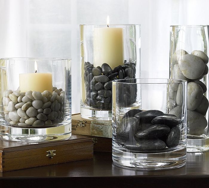 zen pebbles vase decor