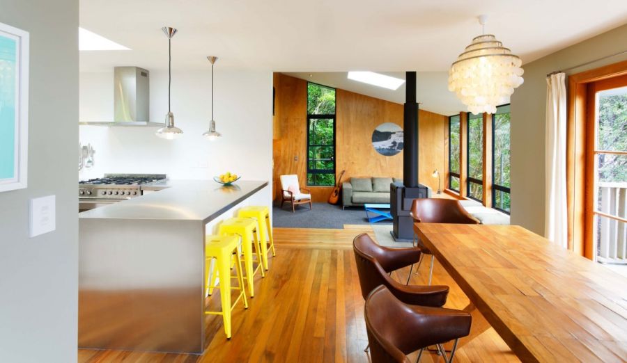 Bright seating options in the kitchen