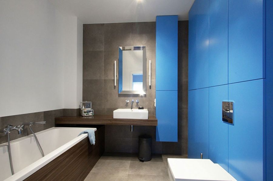 Contemporary bathroom in the Polish home