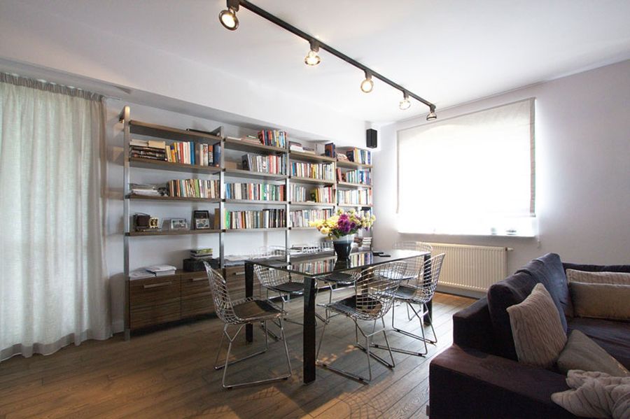 Dining area with interesting seating