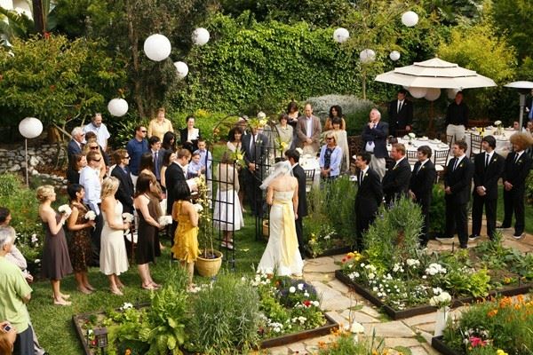 Elegant garden wedding