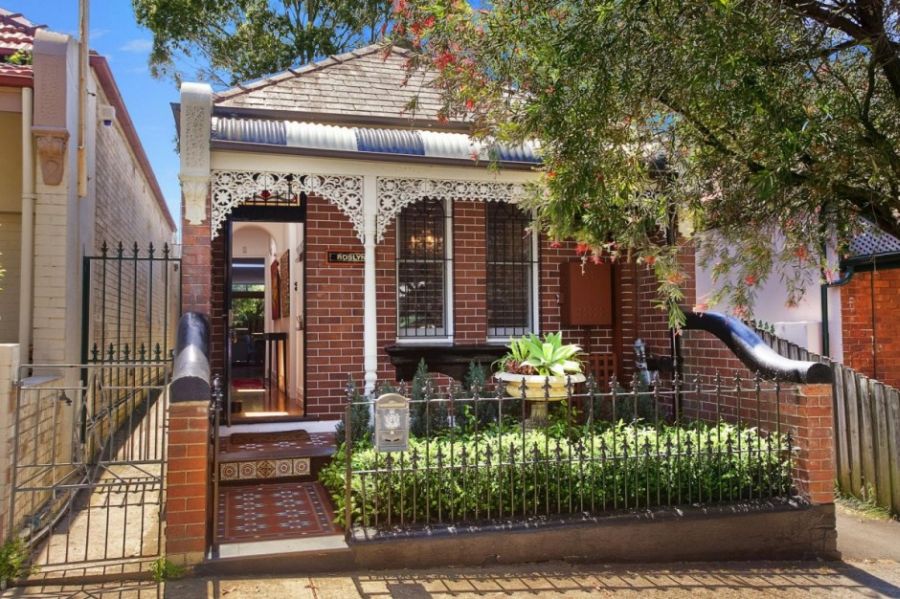 Facade of the original heritage home in Sydney