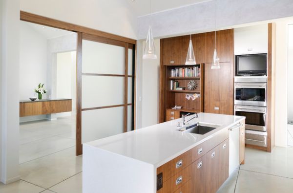 Fantastic modern kitchen with the Fucsia pendants