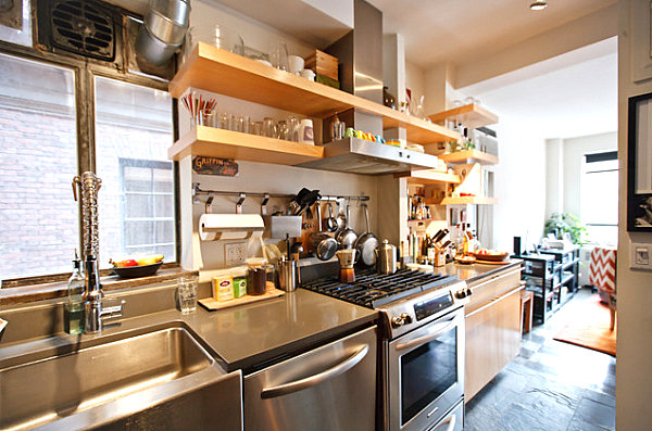 Functional kitchen with ample shelving