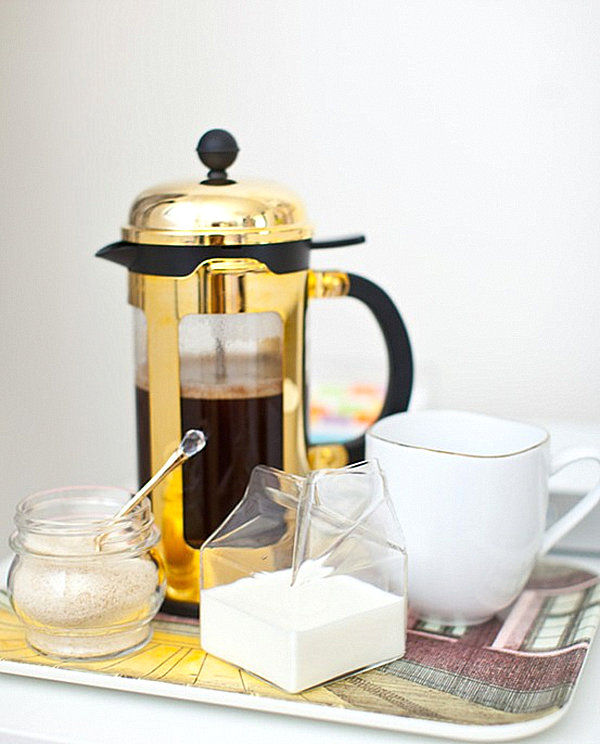 Gold coffee press