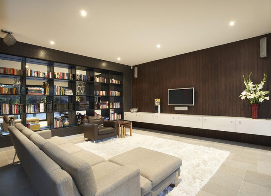 Living area with minimal decor