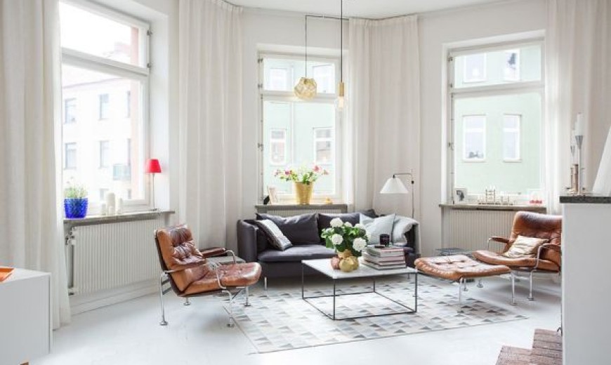 Modern Swedish Apartment With Snazzy Scandinavian Charm!