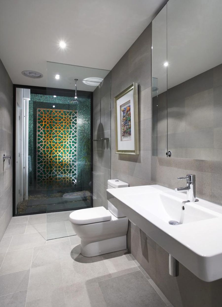 Modern bathroom at the Balaclava Road house