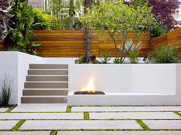 Modern tile in an outdoor space