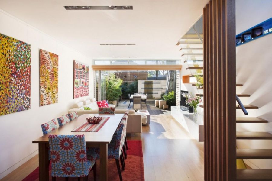 Open floor living plan for the new Sydney home