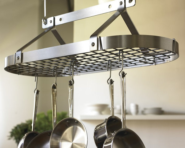 Oval pot rack