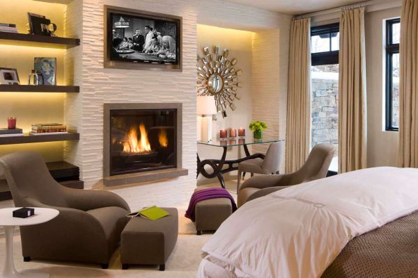 50 Bedroom Fireplace Ideas Fill Your, Wall Fireplace Ideas For Bedroom