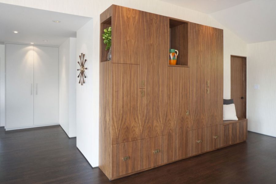 Wooden cabinets inside Moraga Residence by jennifer weiss architecture