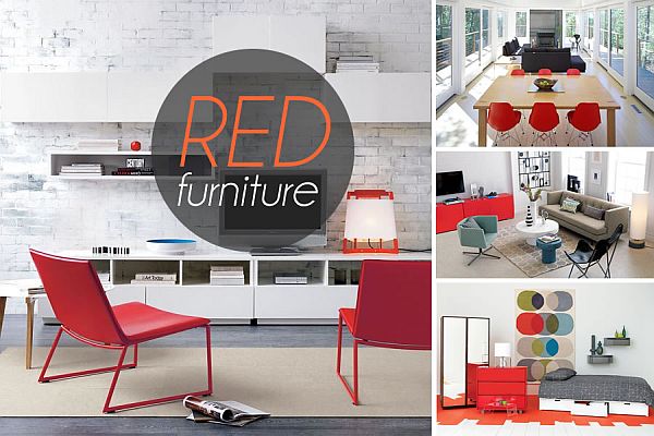 bold red furniture