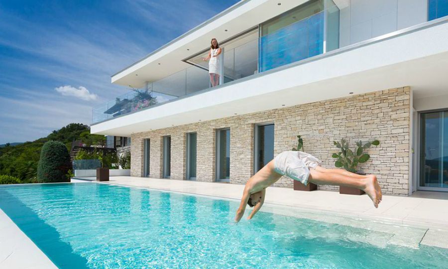 A dip in the infinity pool