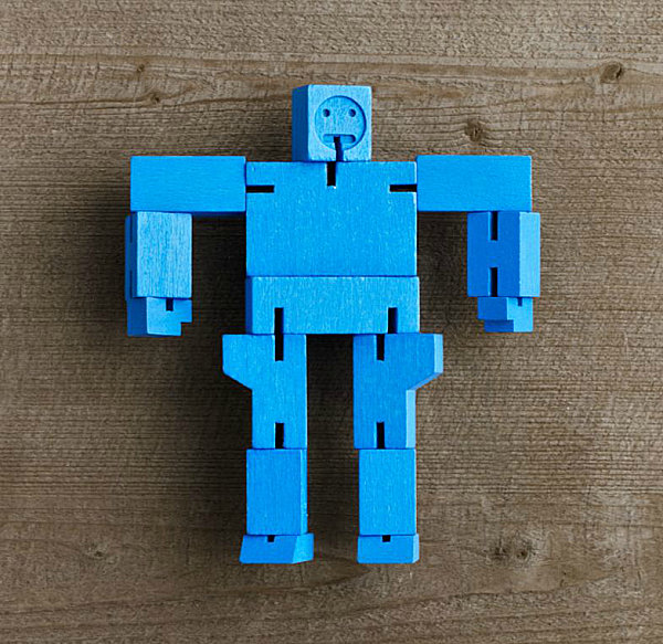 Blue robot puzzle