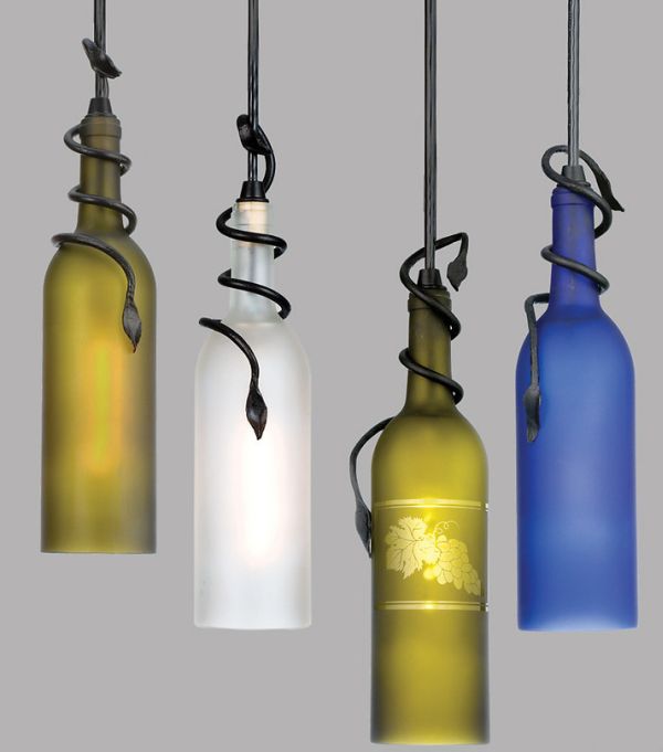 Brilliant wine bottle pendant lights