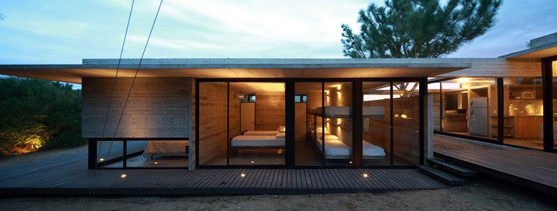 Bunk beds in the guest bedroom