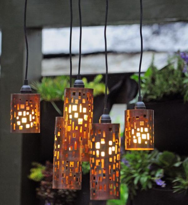 Candle holder pendant shades