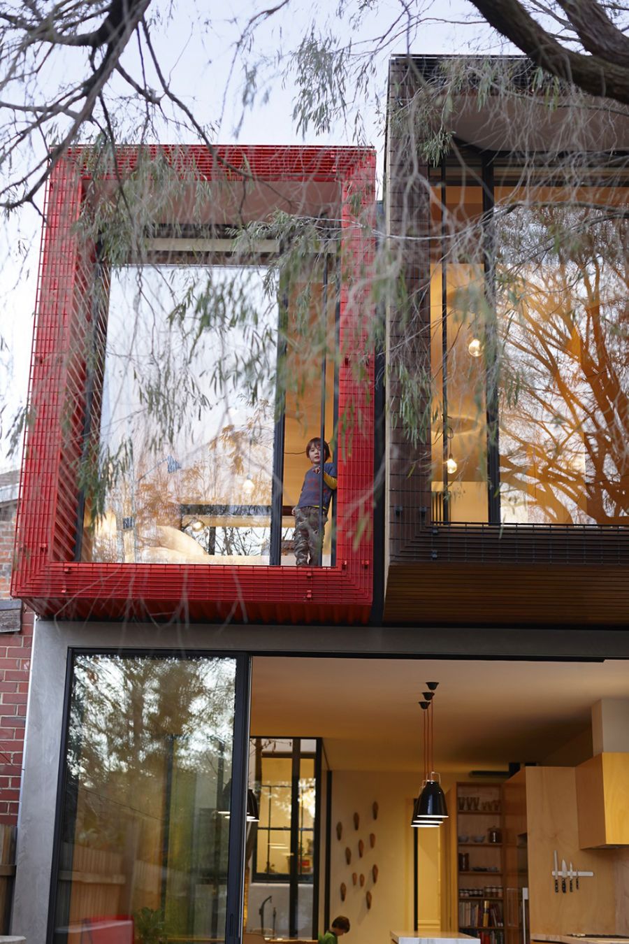 Colorful volumes of Modern Aussie Home