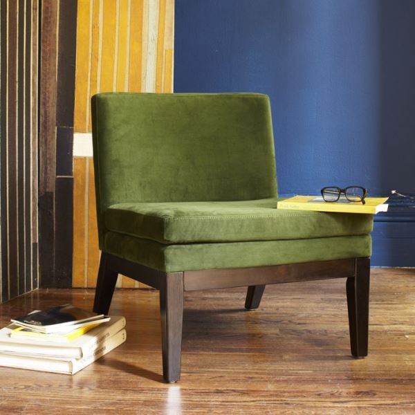 Comfy olive green chair