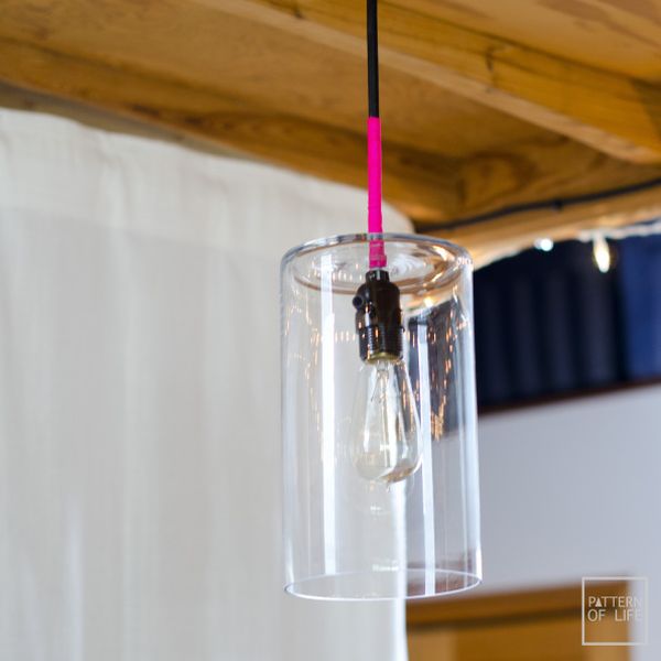 DIY Cool Glass Pendant Light