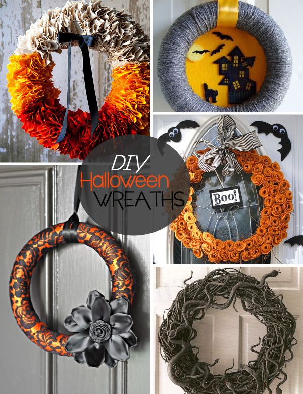 20 DIY Halloween Wreath Ideas