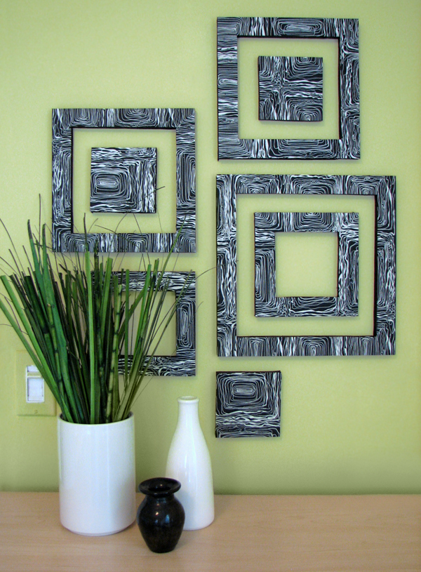 DIY patterned wall sqaures