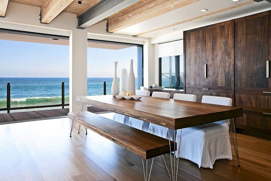 Fabulous dining room with an ocean view