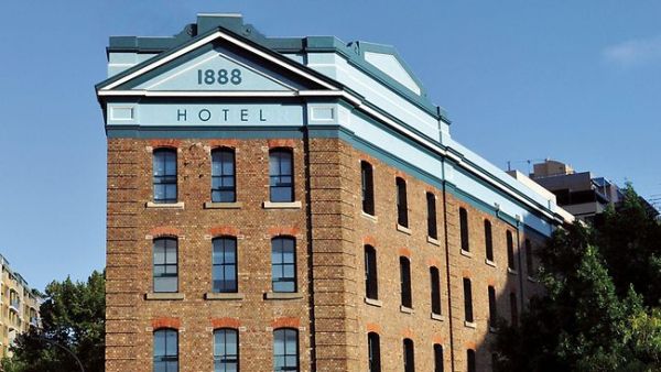 Facade of the 1888 Hotel in Sydney