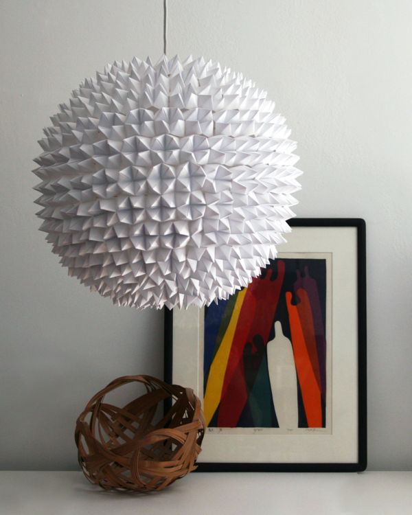 large white paper light shades