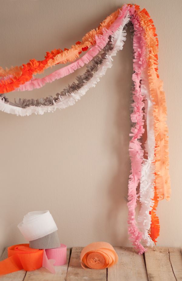 Festive fringe garland