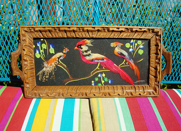 Mexican feather art
