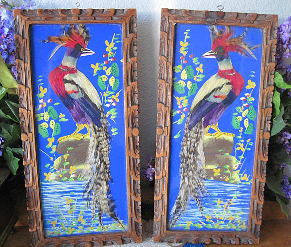 Mexican feather folk art