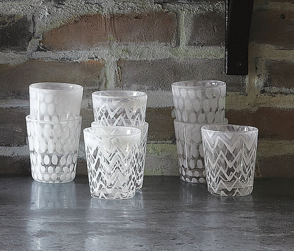 Milky white glassware