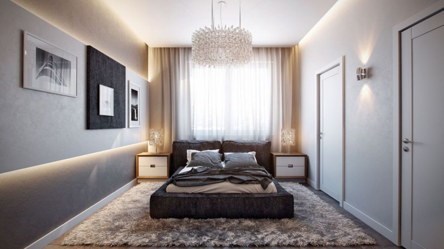 Modern minimalist bedroom design