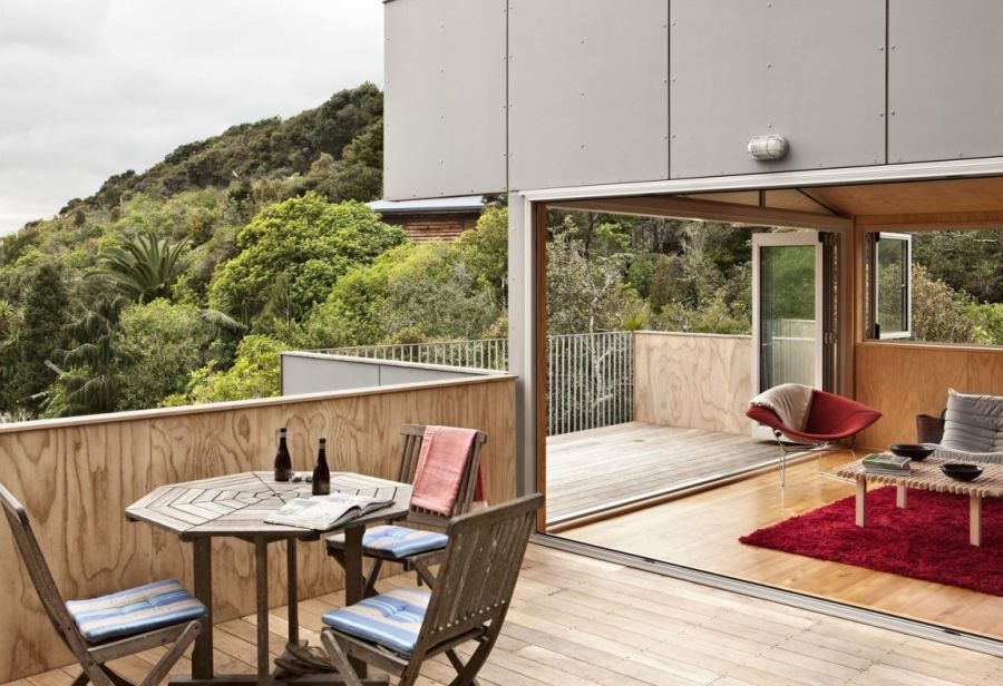 Outdoor terrace dining area