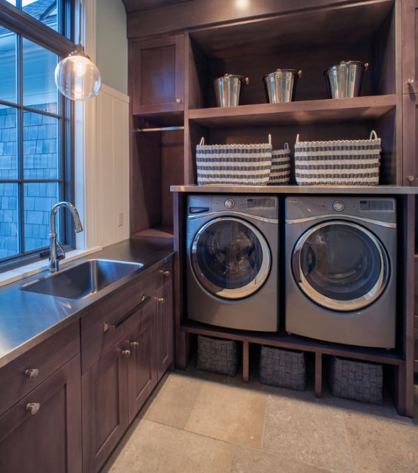 Plenty of open storage area coupled with cool shelves under the sink