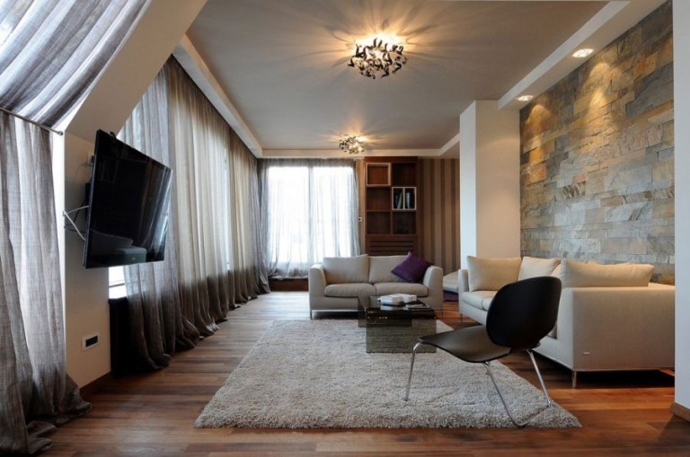 View of Exclusive Belgrade Penthouse Combines Dynamic Design With Plush Décor ...