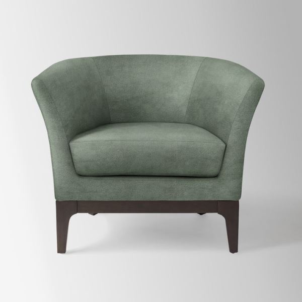 Silvery sage green chair