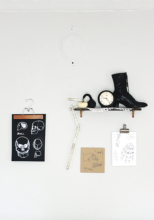 Skeleton wall hangings