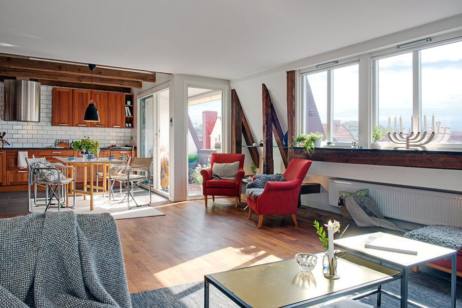 Spacious Swedish apartment with Scandinivian design
