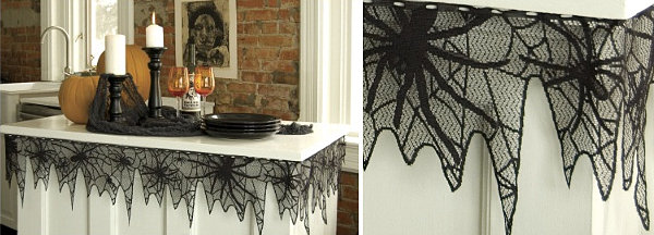 Spider web table trim