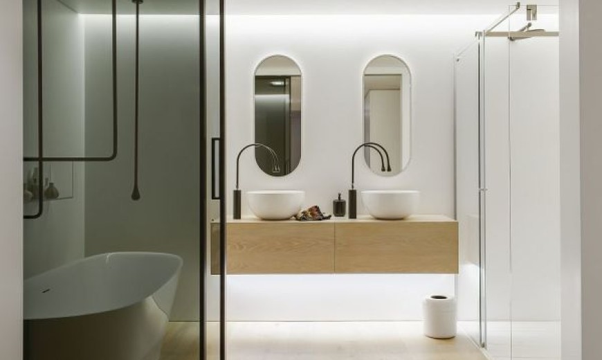 Ingenious Contemporary Bathroom By Minosa Design: Refreshingly Radiant!