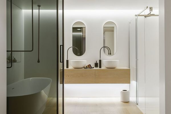 Stylish Contemporary Bathroom by Minosa Design, Sydney