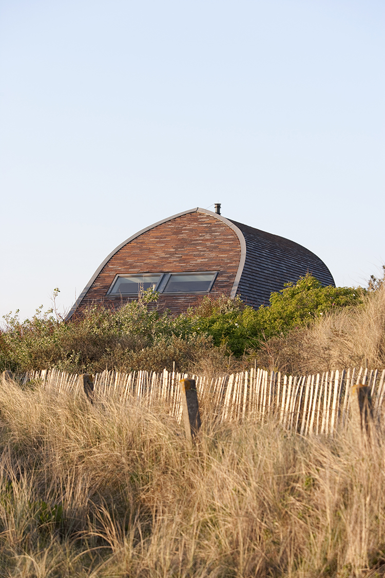 View of the Dutch house from a distance